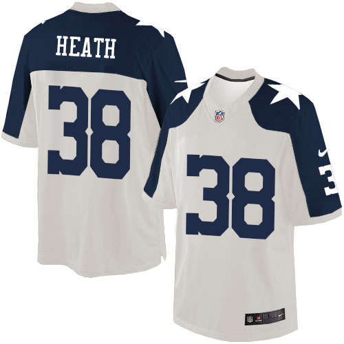 Men's Limited Jeff Heath Nike Jersey White Alternate - #38 Throwback NFL Dallas Cowboys
